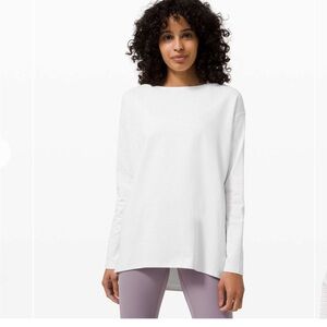 Lululemon “Back in Action” long sleeve tee. Size 6